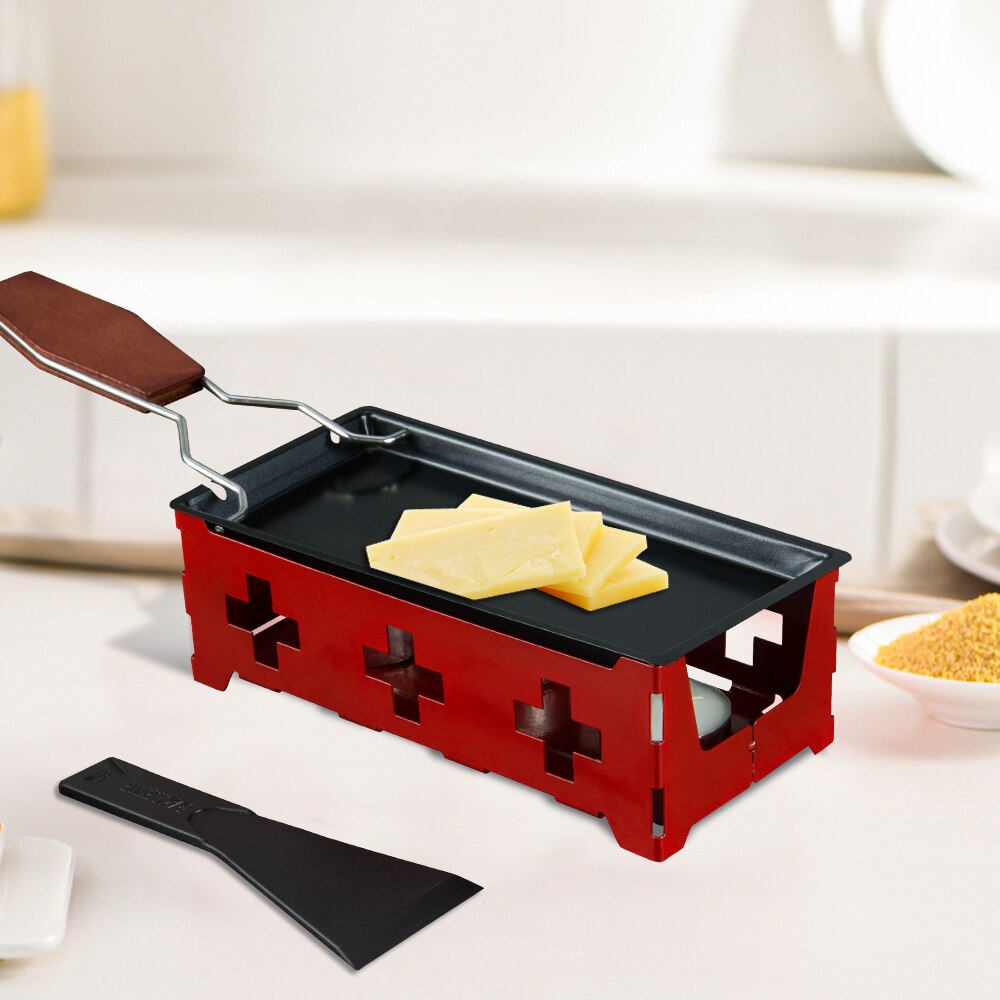 Grill ost raclette sett non-stick griller mini bbq ostebrett bakt ost stekeovn jern sveitsisk ost smelteform brett grill ost