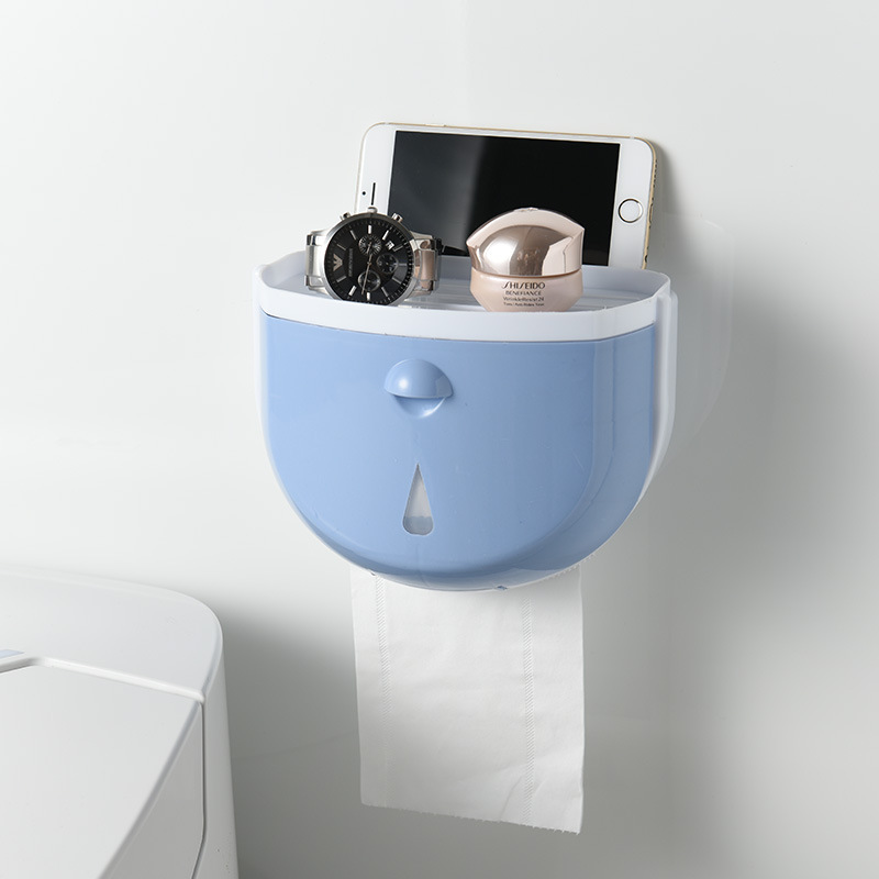 ONEUP Waterproof Toilet Paper Holder Plastic Storage Box Tray Portable Toilet Paper Holder Shelf Bathroom Accessories