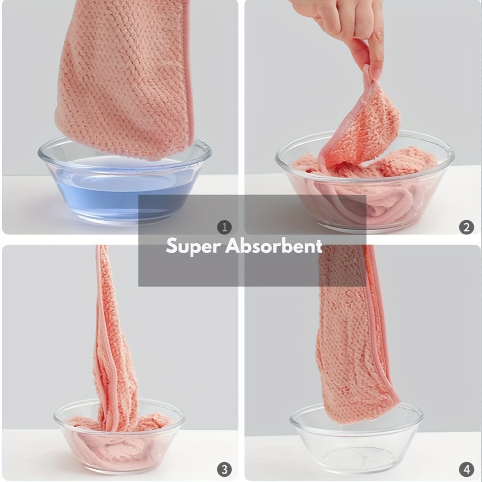 Toalla turbante para secar el cabello, gorro para el cabello seco de Color sólido, toalla de secado rápido, envolturas para la cabeza de baño suaves Unisex