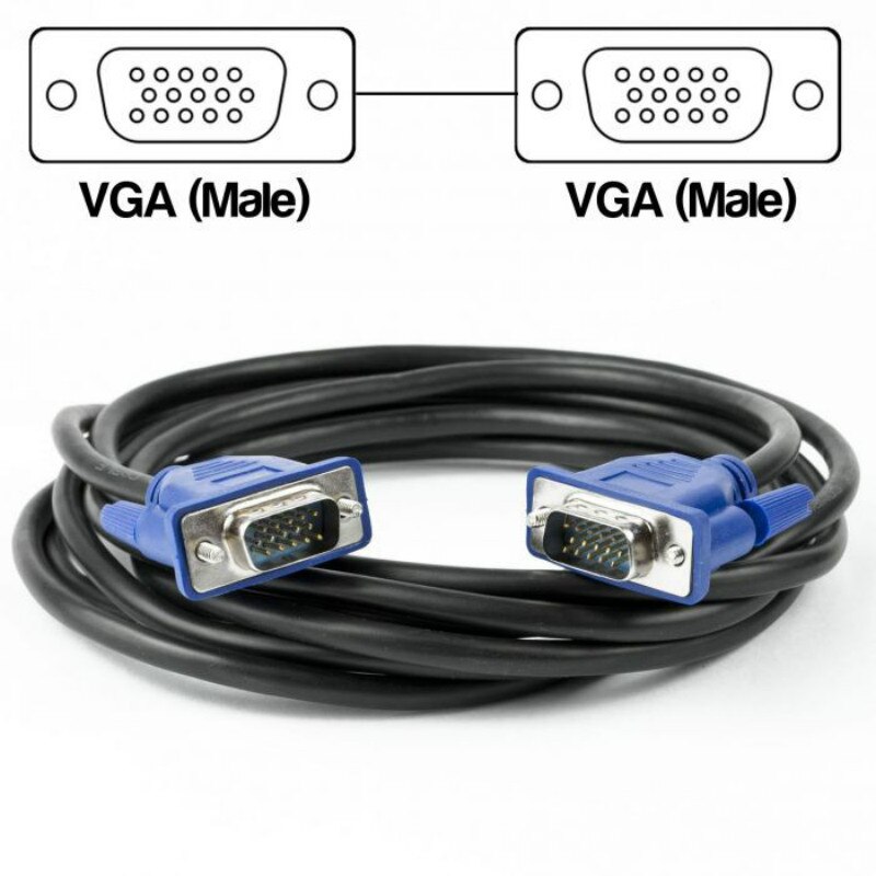 1080P VGA Cable Gold-plated Connector 1.5m 3m 3+2 15pin VGA to VGA Cable for computer projector monitor screen