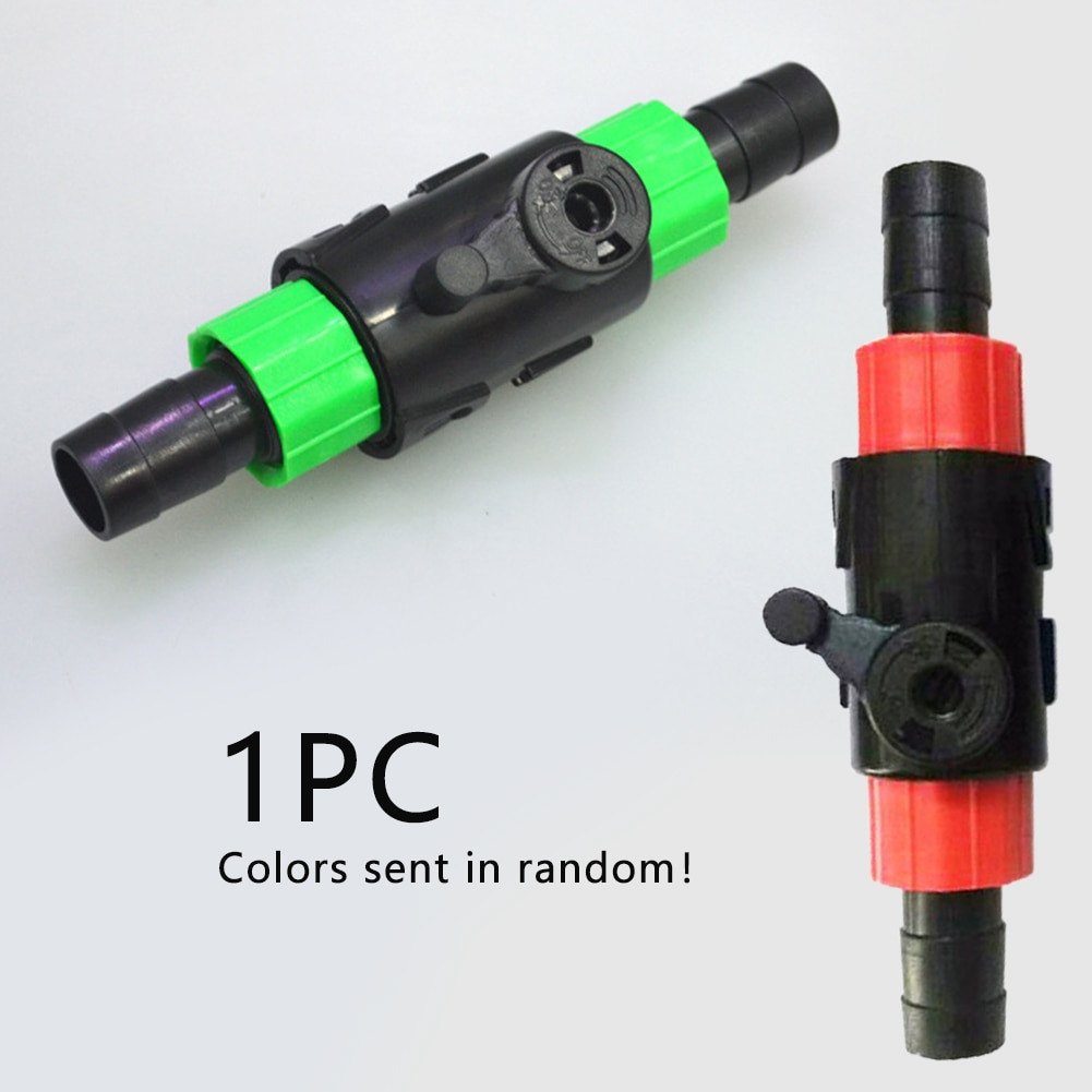Filterkonnektor vandafbryder 16/22mm letinstalleret holdbar plastgasgasslange fisketank flowkontrol 12/16mm akvarium: 12 16