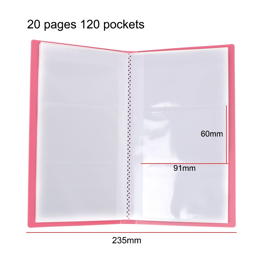 120 Pockets Photo Album Portable Saving Memory Souvenir Card Photocard Name Card Idol Lomo Card Easy Collect Scrapbook Album