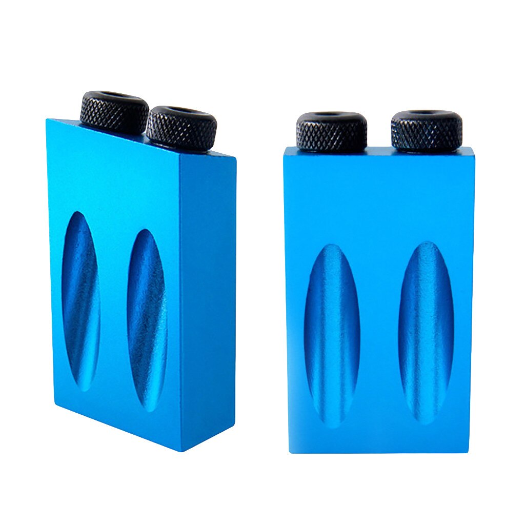 Woodworking Oblique Hole Locator Drill Bits Pocket Hole Jig Kit 15 Degree Angle Drill Guide Set Hole DIY Carpentry Tools
