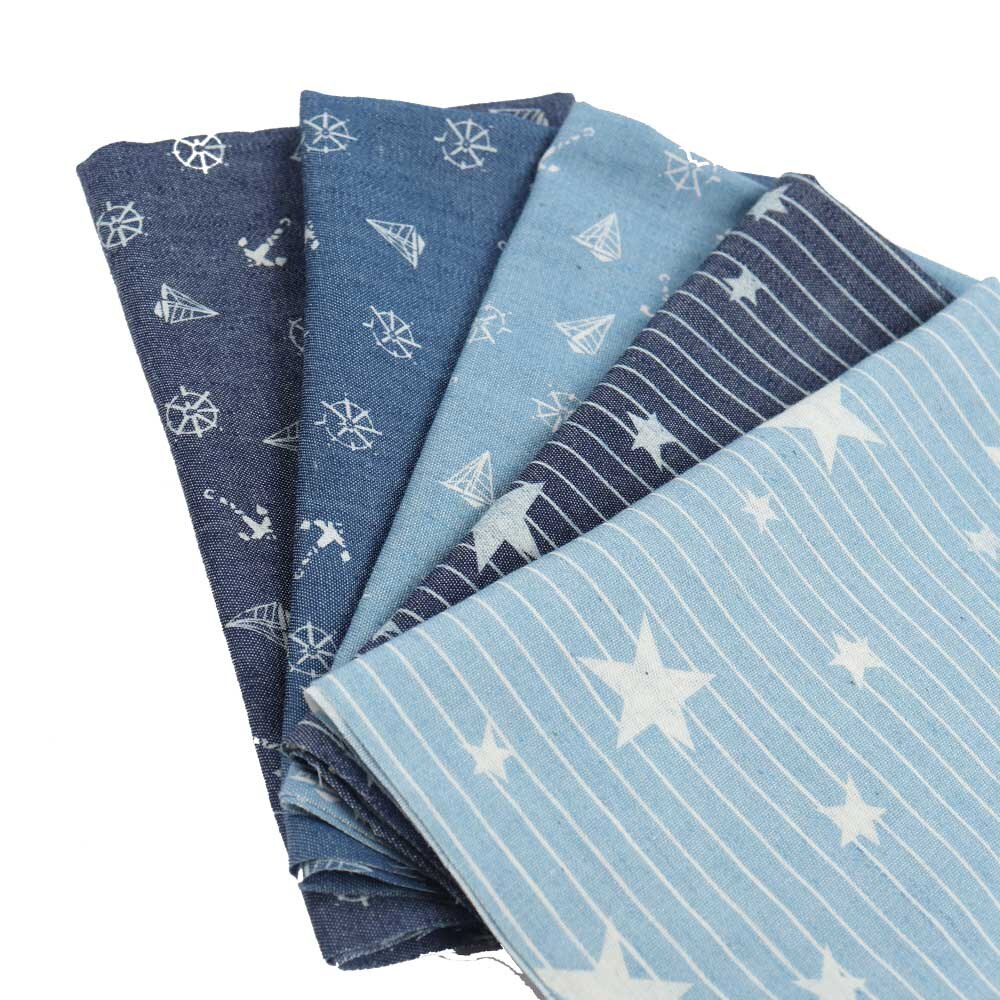Tissu Denim doux de 40CM x 50CM, tissu de Cowboy en coton lavé DIY, vêtements de bébé, couette à coudre, sacs faits à la main