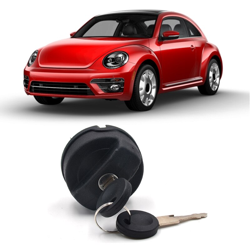 Fuel Petrol Locking Tank Filler Cap + 2 Keys Lockable for Tosearc Lupo Beetle -Polo Caddy