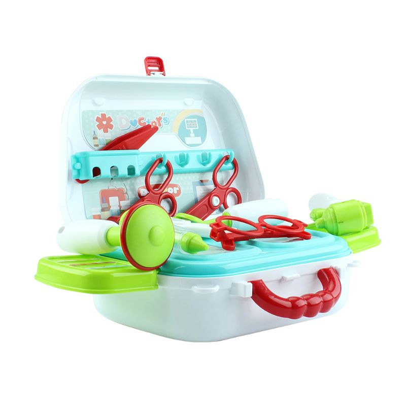 Gesimuleerde Medische Schoudertas Set Arts Apparatuur Koffer Kit Voor Kids Kinderen Speelhuis Speelgoed Verjaardagscadeautjes