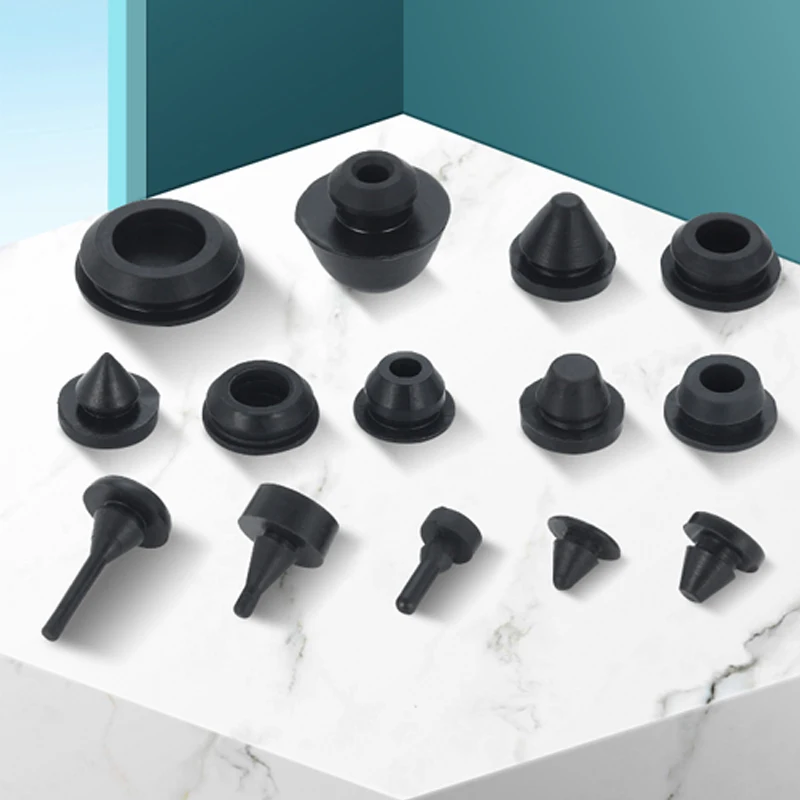 Solid Silicone Rubber Caps, Sealing Stopper, Type T, Snap Joint, 2mm to 16mm