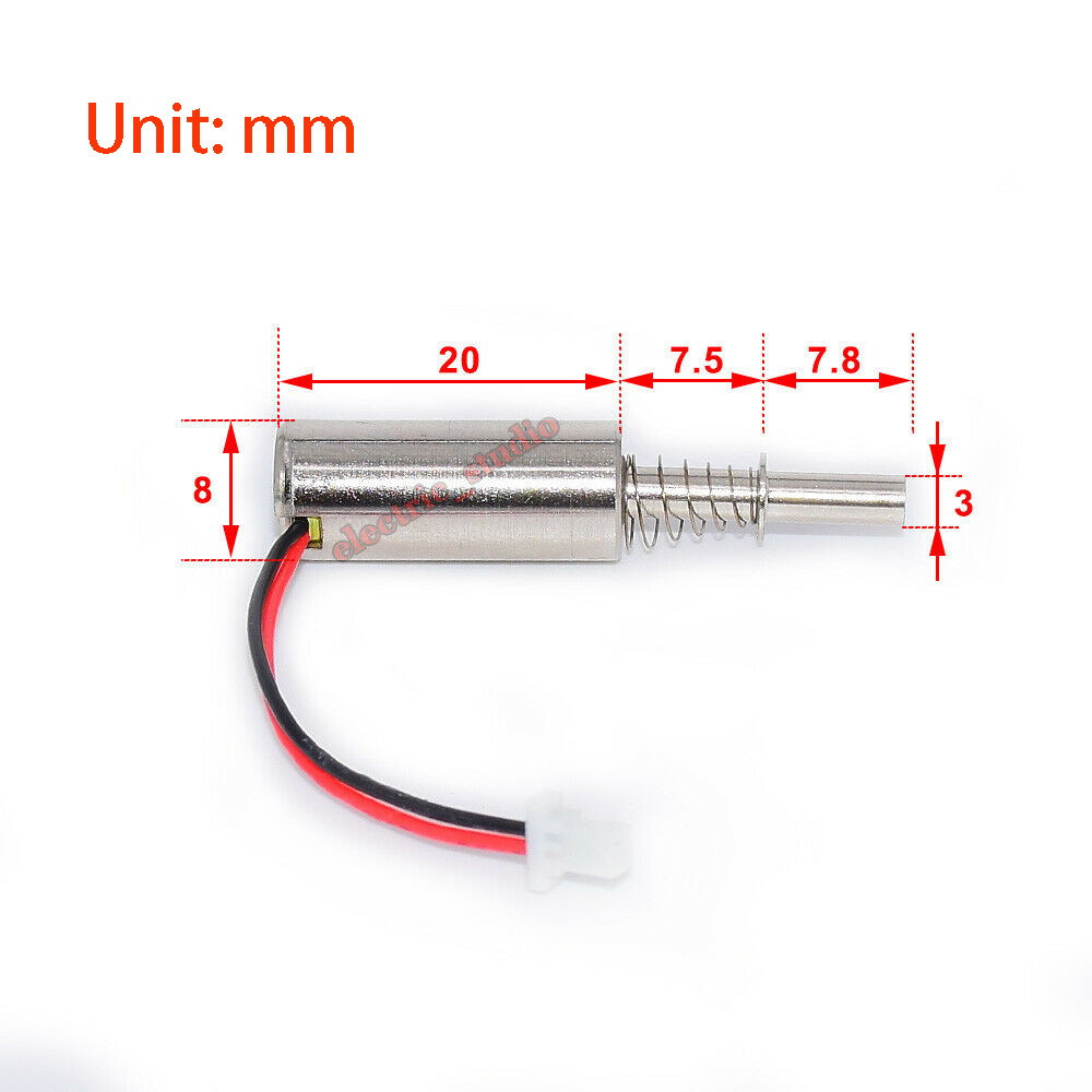 DC3V 5V 6V 9V 12V 24V 8Mm Mini Kleine Cilindrische Zuig Solenoid Elektromagneet Stroke 5Mm Voor Vingerafdruk Slot Diy