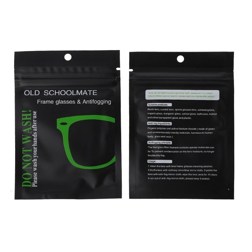 10Pcs Reusable Anti-Fog Wipes Glasses Pre-moistened Antifog Lens Cloth Defogger Eyeglass Wipe Prevent Fogging for Glasses