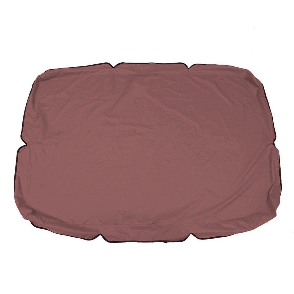 Altalena da giardino copertura a baldacchino ombra vela impermeabile resistente ai raggi UV cortile esterno amaca tenda altalena copertura superiore nessuna dissolvenza: coffee 164X114X15cm