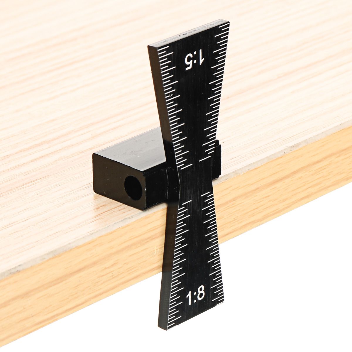 Woodworking Dovetail Marker Aluminum Alloy Dovetail Marking Template 1:5 & 1:8 Wood Joint Gauge With Scale Dovetail Guide Tools