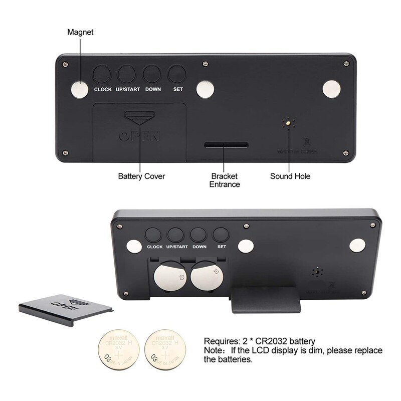 Grote Digitale Countdown Dagen Timer Klok-999 Dagen Aftellen Klok Timer Voor Graduation Lab Keuken