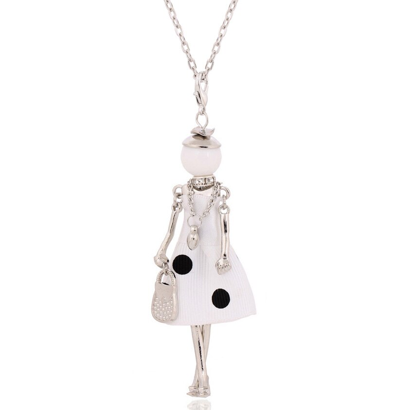 Verklaring Ketting Hanger Leuke Sieraden Lady Lange Ketting Vrouwen Bloem Charms Hanger Bohemian Maxi Accessoire: NN2020-010