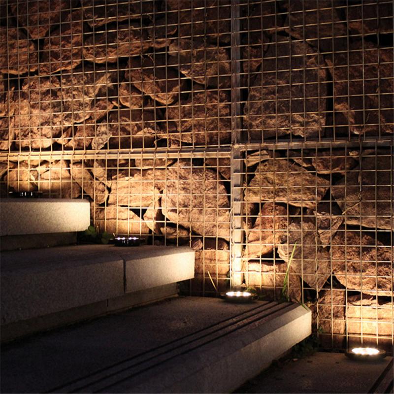 1/4 sztuk nowy lampy ogrodowe na energię słoneczną 8 doprowadziło ziemi słonecznej światła wodoodporna lampa metra wykrywania światła ogrodowe robić trawników