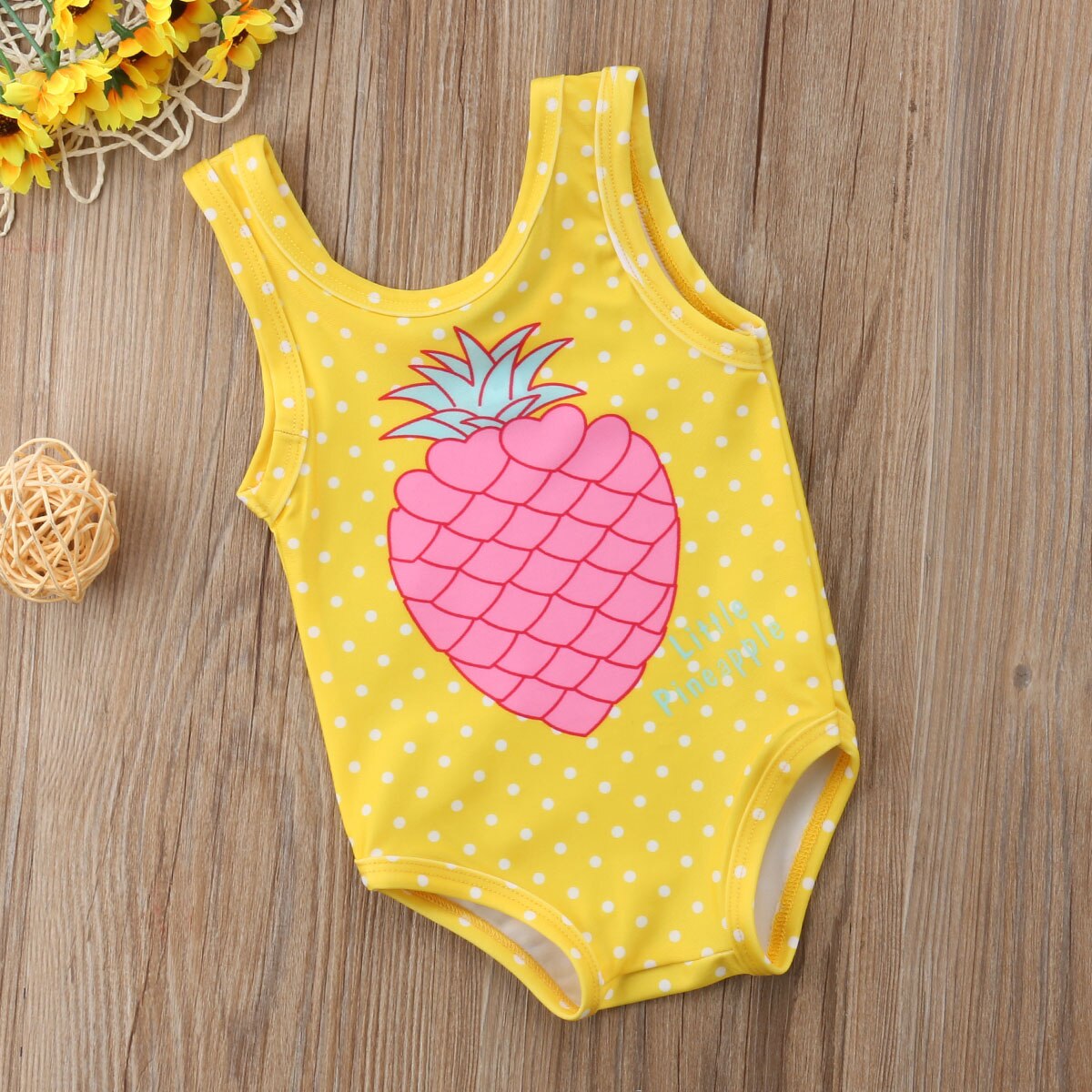 Toddler kid baby piger ananas print badetøj toddler badedragt beachwear baby piger tøj børn badedragt sommer