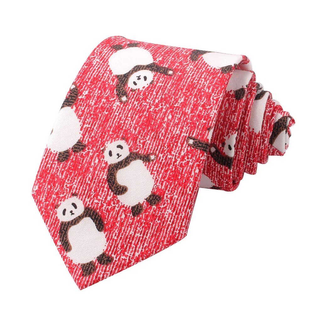 Animal Tie For Men Women Skinny Neck Tie For Wedding Business Casual Cartoon Neckties Classic Suit Slim Cotton Neck Ties