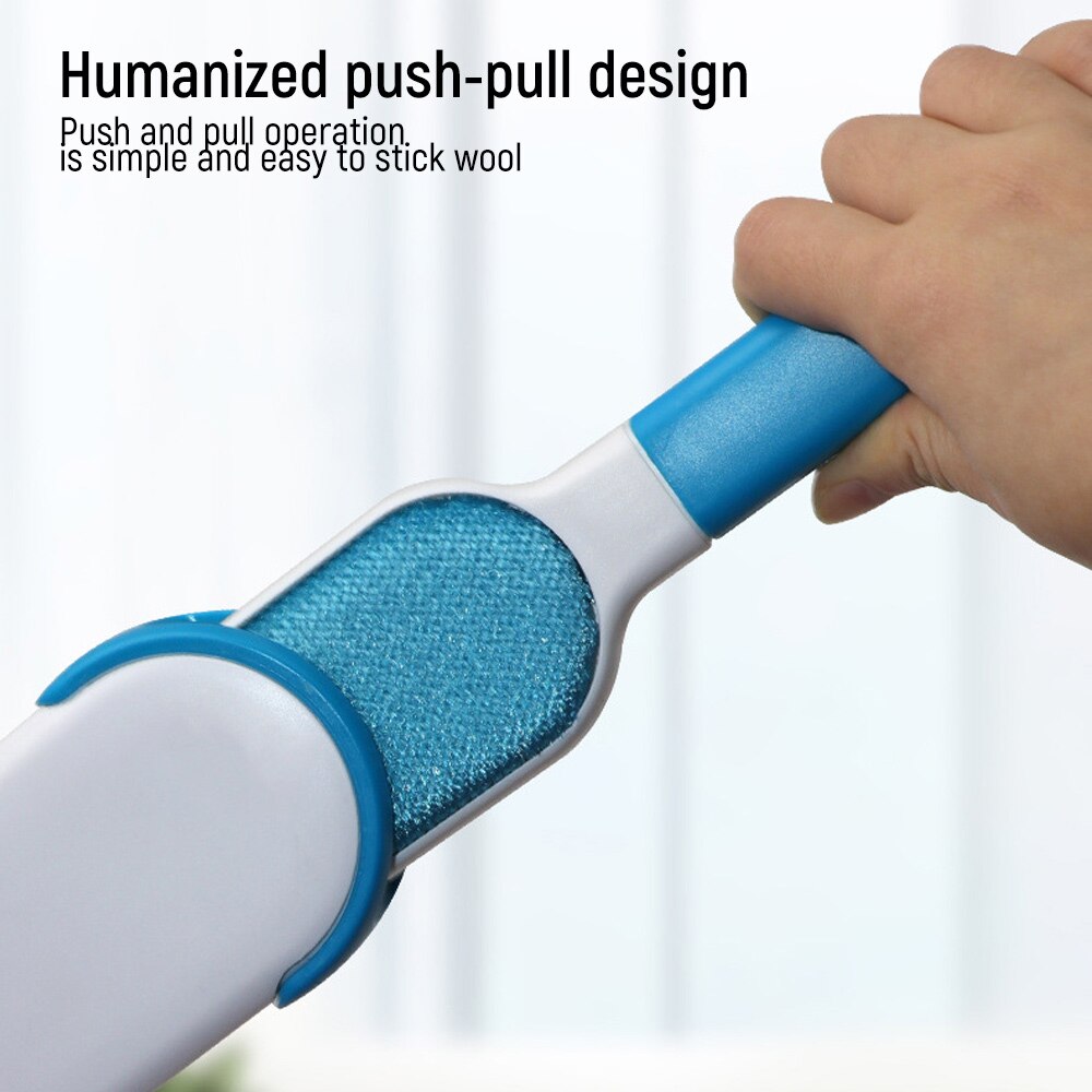 3pcs/set Magic Clean Brush Reusable Self-Cleaning Pet Hair Brush Set Double Lint Remover Fur Scrub Clothes Bag Dust Brusher