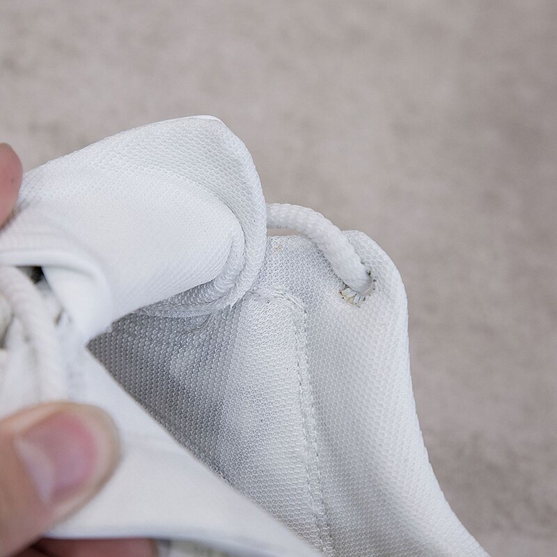 Kvindesko høj platform sneakers forår kvindesko casual sort/hvid sneakers til kvinder åndbar kvinde chunky sko