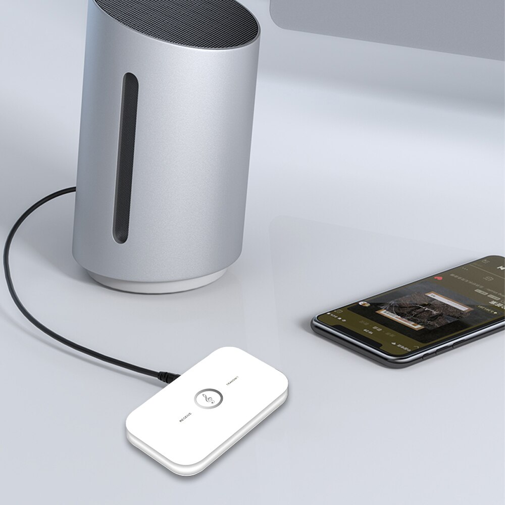 Hifi 2 in 1 Bluetooth 5.0 Audio Transmitter Receiver Wireless A2DP Bluetooth Audio Adapter Portable Audio Player Aux 3.5mm