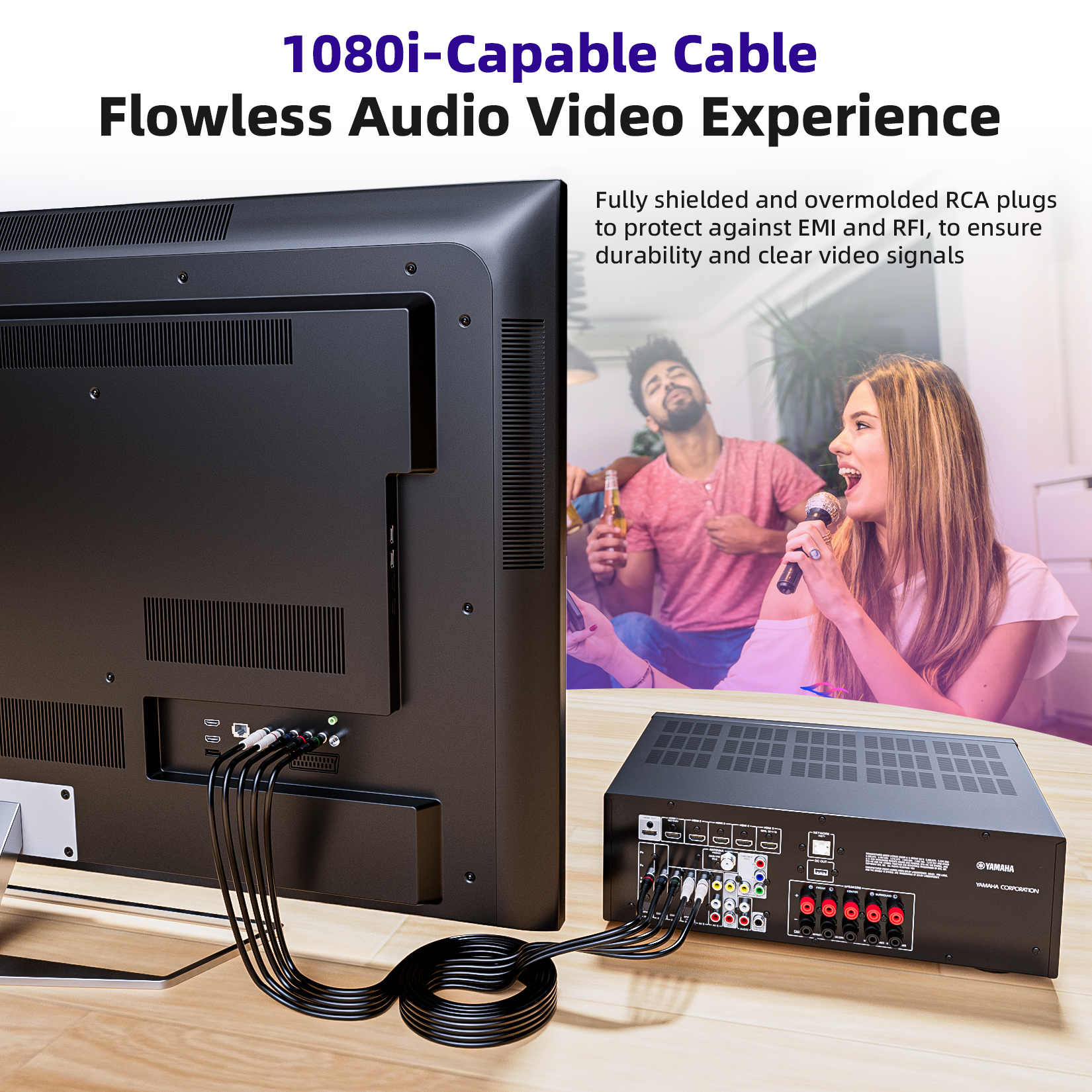 5 rca ypbpr-komponentenkabel mit rgb-Audio--komponentenkabel, 6ft 1.8m ypbpr-Video-/audiokabel für dvd-Spieler, einstellen-oben-Kasten, tv-Kasten und hdtv