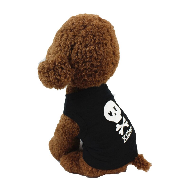 Sommar sällskapsdjur kläder bomull teddy bomei väst liten hund valp kläder vår och sommar