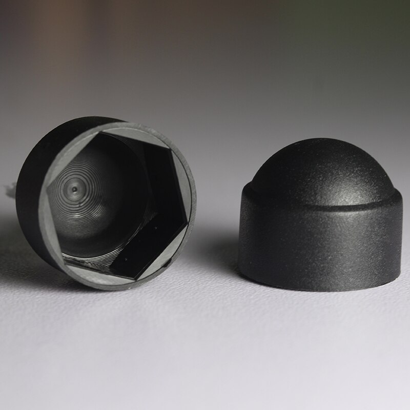 M3 M4 M5 M6 M8 M10 M12 M14 M16 M18 M20 M22 M24 Schwarz Weiß Dome Schutz Kappe Deckt Ausgesetzt hexagon Kunststoff PE Mutter Bolzen: M10X17X20mm (20pcs) / Black
