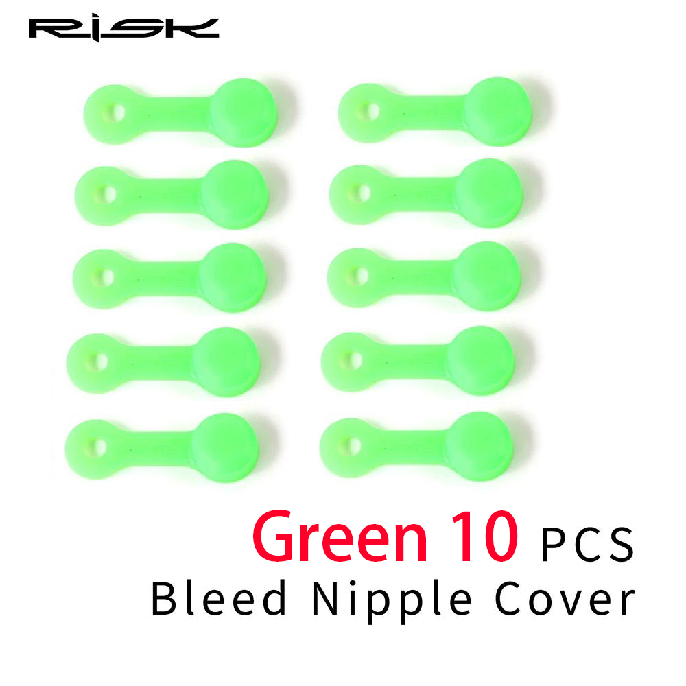 RISK MTB Bike Silica Gel Bleed Nipple Cover Dust Cap Mountain Bicycle Oil Nipple Set For XT Oil Disc Brake Clamp Accessories: Light Grey