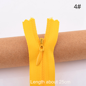 3 # Nylon Spoel Rits, 12 Stks/partij, Lengte 28 Cm, Voor Kussen, Jurk, Tassen, broek Kant Onzichtbare Rits, Rok, Diy Handgemaakte Accessoires: NO.4 12PCS