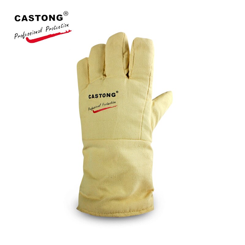 CASTONG 400 grad Hohe temperatur handschuhe Aramid Anti-verbrüHenne handschuhe flexibel weiche Hohe temperatur beständig handschuhe