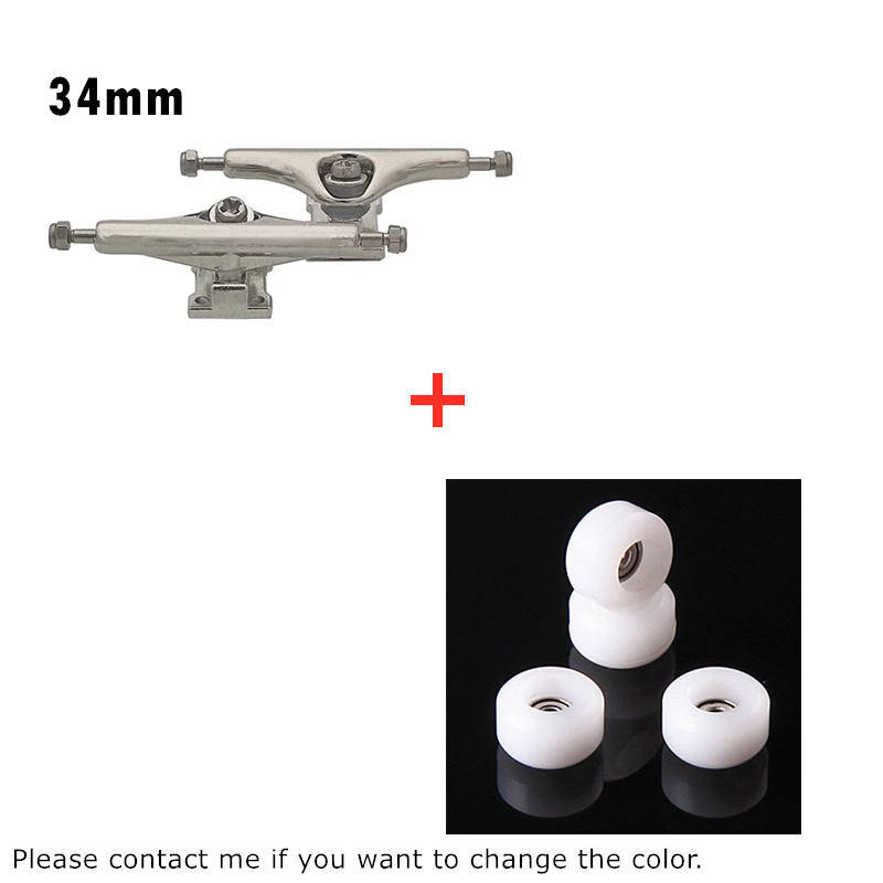 34mm model reverse kingpin finger skateboard truck gribebræt trucks: Guld