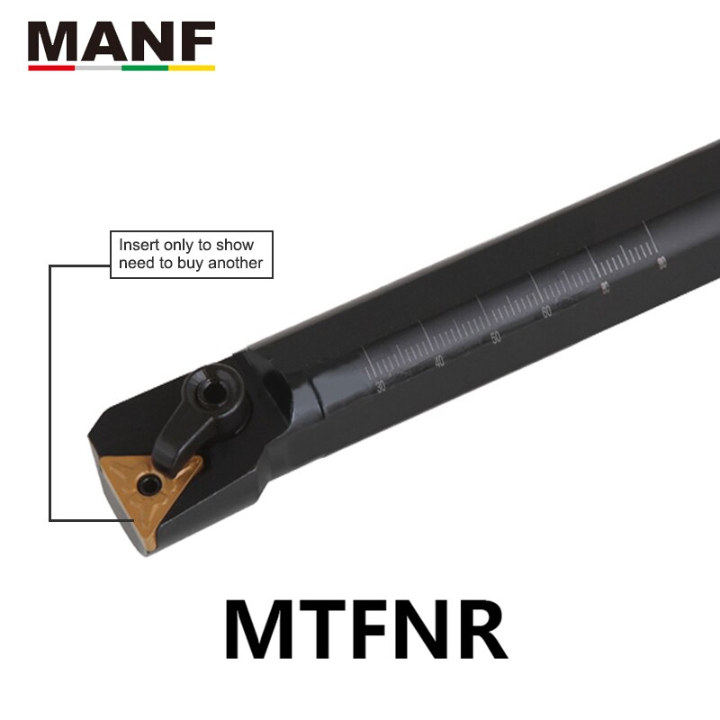 MANF S20R-MTFNR16 Lathe Tools 16mm 20mm 25mm CNC Turning Lathe Cutter Bar Toolholder TNMG Inserts Internal Boring Tool Holders