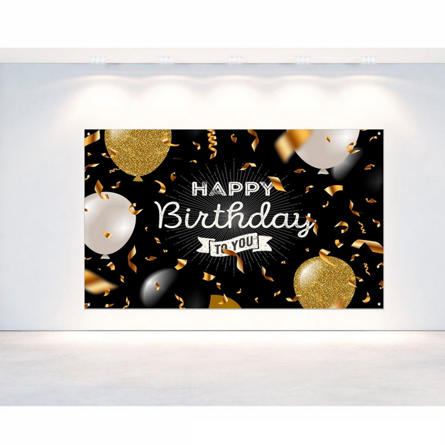 Verjaardag Achtergrond Banner Photo Booth Props Party Decoraties Met 4 Metalen Gaten Voor Kinderen Volwassenen Verjaardagslevering