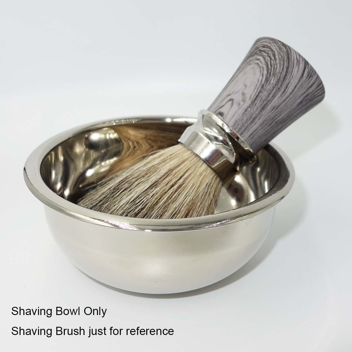 WLONG-tazón de jabón para afeitado de hombres, de boca ancha taza de espuma, cepillo de barba duradero, herramientas de barbero