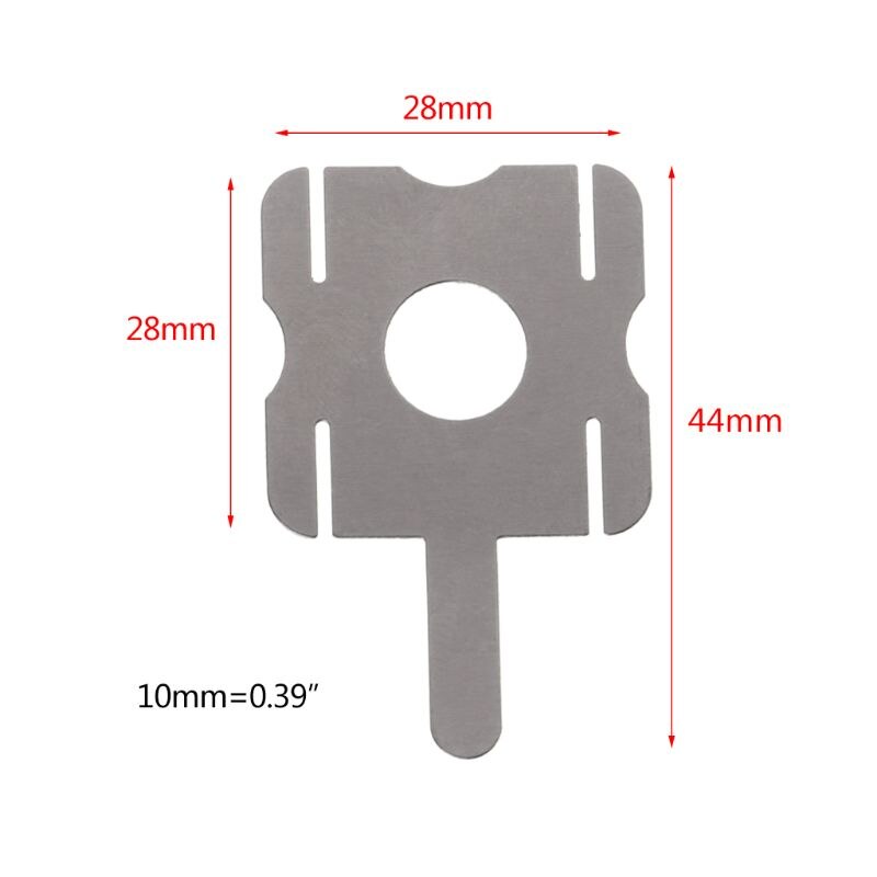 10PCS 18650 Lithium Batteries Nickel Spot Welding U-shaped Piece Connector T6 Battery