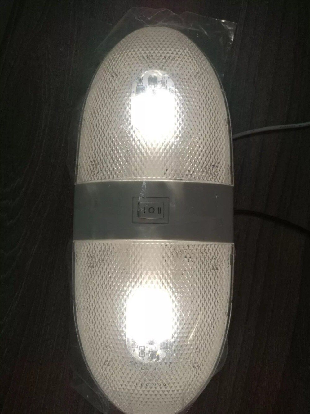 2pcs RV LED 12V 4W Fixture Ceiling Camper Trailer Marine Single Dome Light 12 Volt