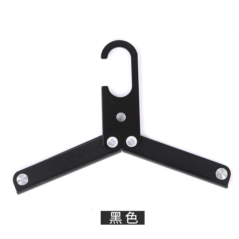 Bærbar bøjle tøjbøjle aluminiumslegering multifunktionel sammenfoldelig bøjle til udendørs rejsebøjler til tøj: 02