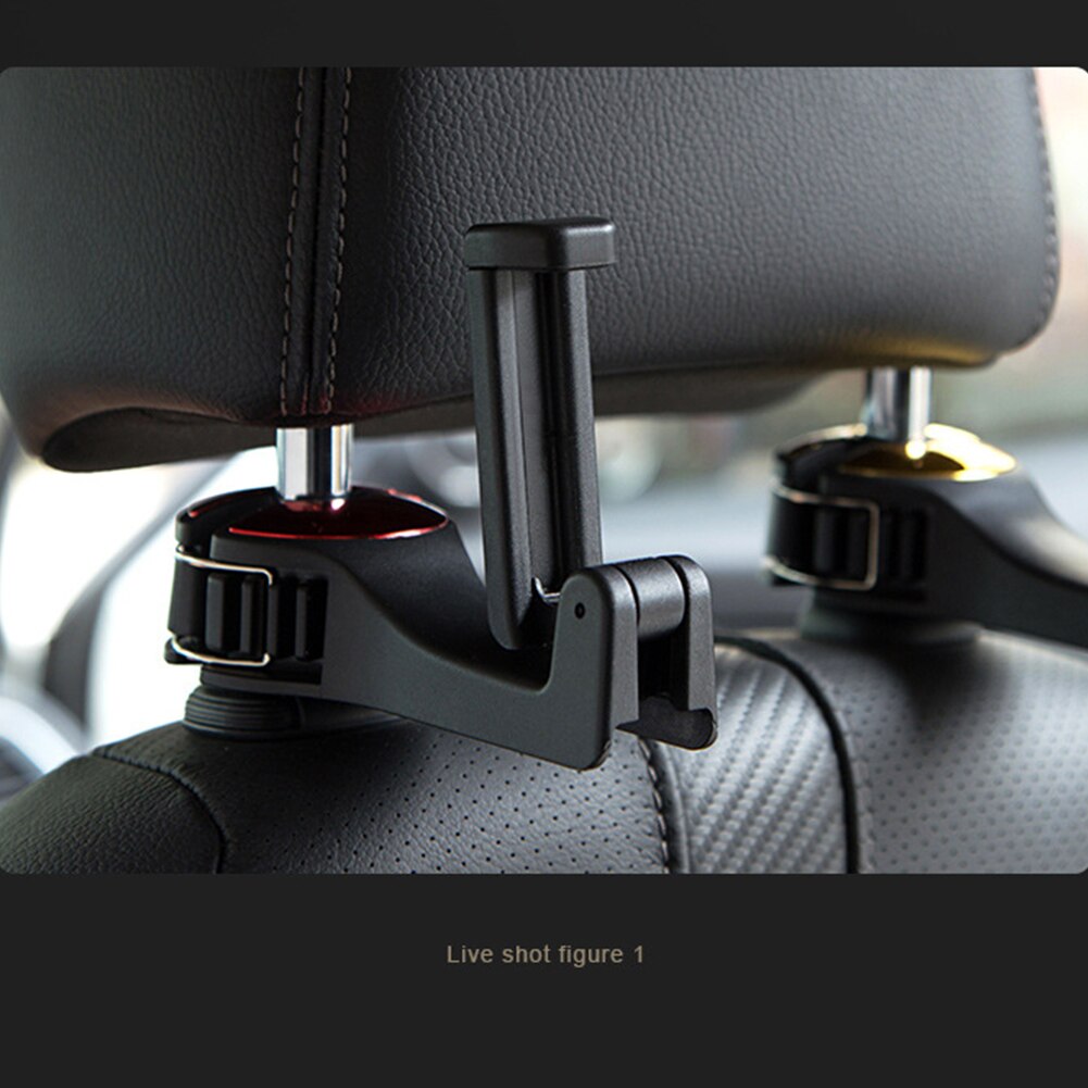 Auto Seat Hoofdsteun Houder Carrier Abs Auto Haak 2 In 1 Multifunctionele Draagbare Universele Telefoon Houder Auto Haak