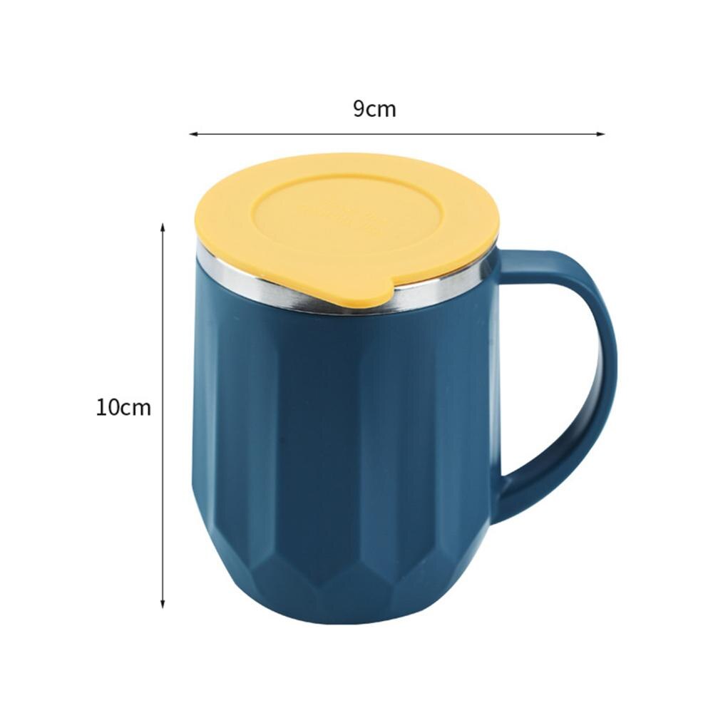 400ml Stainless Steel Thermal Mug Office Coffee Tea Mug With Lid Double Layer Seal 304 Stainless Steel Water Cup