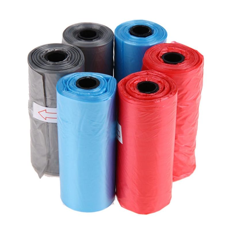 1 Roll Pet Dog Poop Bags Puppy Waste Poo Pick Up Clean Bag Random Color-20