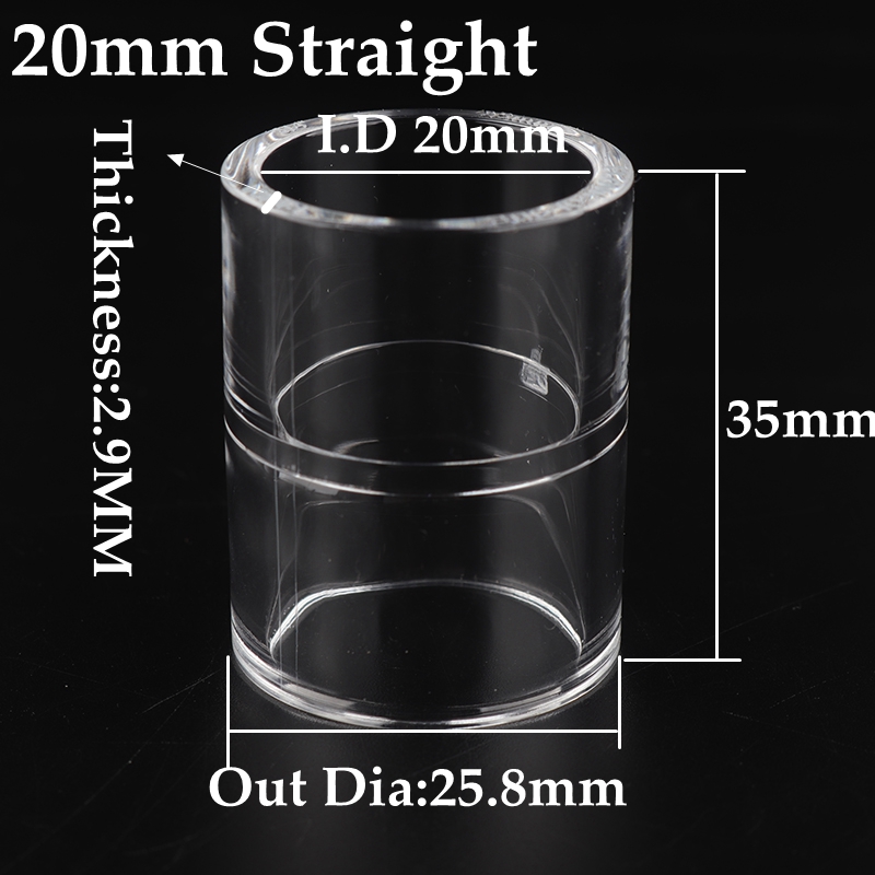 20/25/32mm Acrylic Direct Connector Garden Watering Pipe Straight Joint Irrigation Fittings Aquarium Tank Tube Coupling Adapter: 1pcs / 20mm Coupling