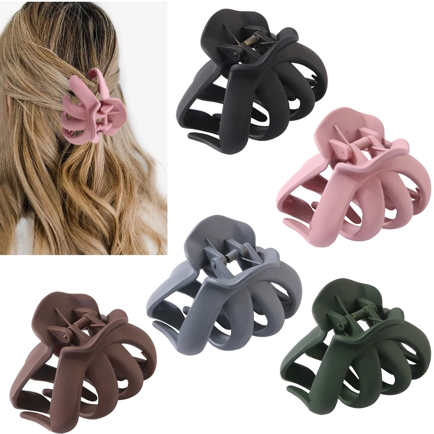 YHJ, estilo, pinza para el pelo de pulpo, Clip de tiburón de gran tamaño, tocados, pinzas para el pelo para mujer, accesorios para el cabello para estilismo diario para niña