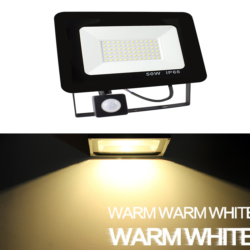 10W 20W 30W 50W 100w 150w 200w garden search Wall lamp led flood light outdoor projector Landscape PIR Motion sensor light AC220