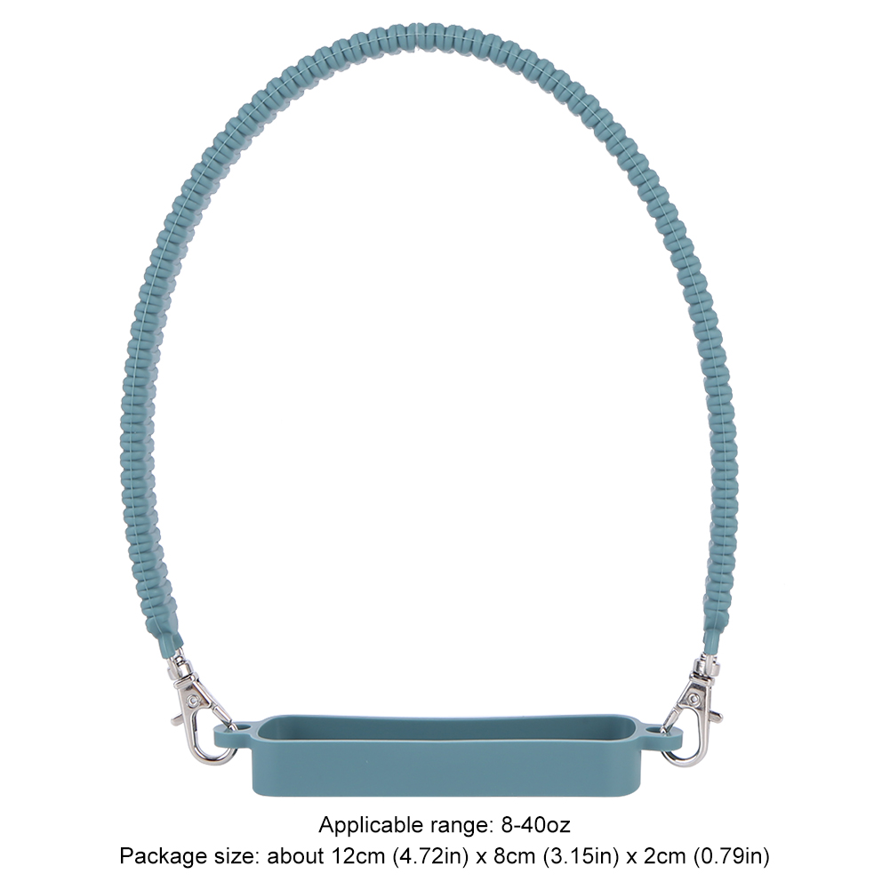 40Oz Waterfles Houder Met Riem Voor Stanley Cup Asessories Cup Mouw Tuimelaar Houder Riem Waterfles Tas Draagtas: Army Green