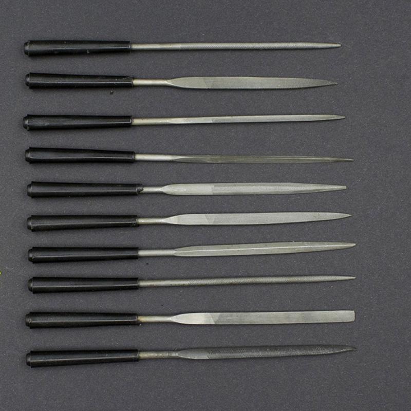 10 Stuks Naaldvijlen Set Hout Rasp Bestanden Houtbewerking Metaal Glas Stone Juwelier Carving Gereedschap Metalen Filing Mini Hand Hobby gereedschap