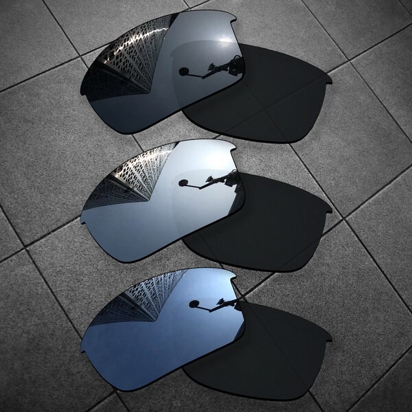 Vonxyz-lentes polarizadas de repuesto para gafas de sol, lentes de sol polarizadas con múltiples opciones, compatible con teléfono móvil, botella de roble Rocket: Black-Chrom-BlackIR