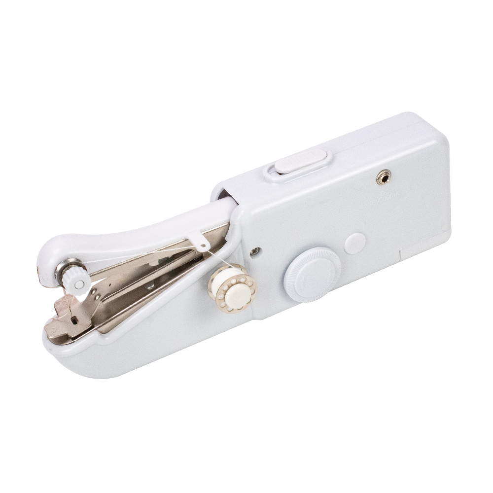 Bärbar mini symaskin handhållen elektrisk symaskin med spole för handarbete handarbete hem resor sömnadstillbehör