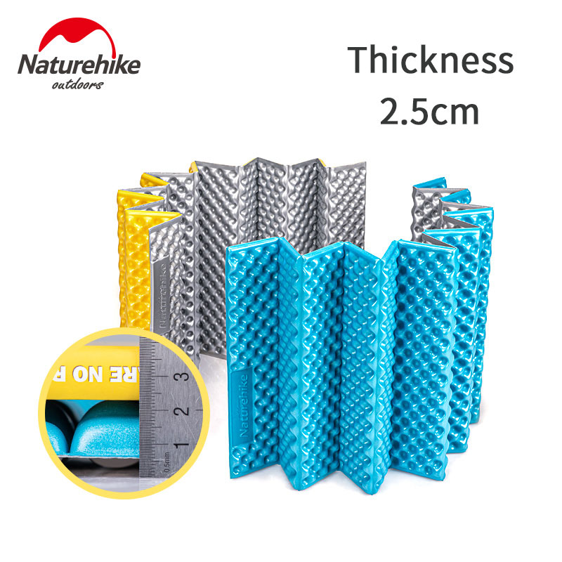 Naturehike 2.5cm tykk aluminiumsmembran sammenleggbar camping fuktsikker pute egg laget ixpe skummadrass