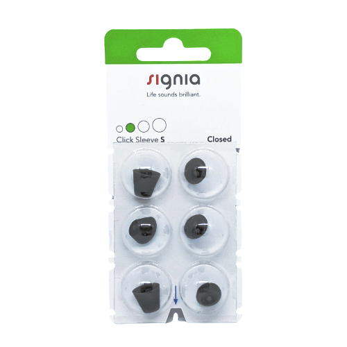 Siemens Signia Klik Mouw Originele Siliconen Eardome 6 Stukken Van Gesloten Ear Tips Pak Voor Cic Itc En Ric Model hering Aids: Signia size S