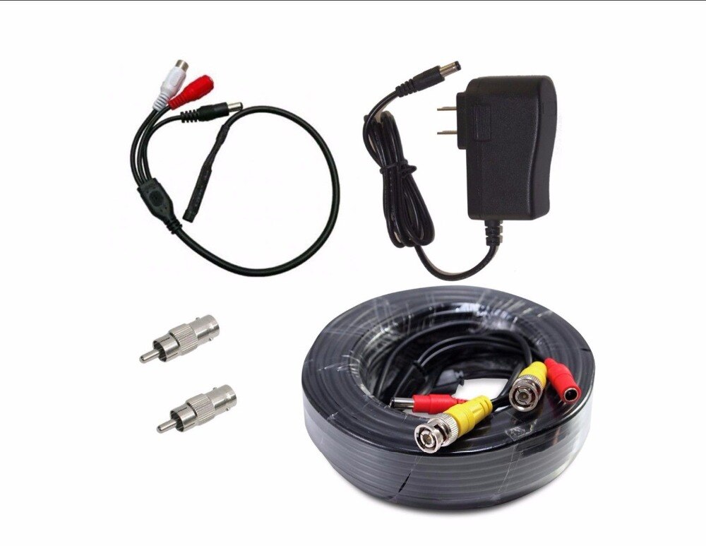 CCTV Hoge Gevoelige Microfoon Bewakingscamera RCA Audio Mic DC Power &amp; Kabel