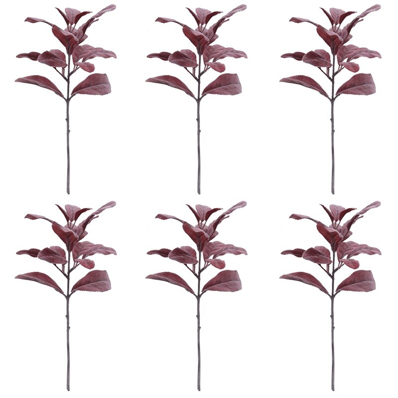 Flocked Lambs Ear leaf Spray - Grace & Grey